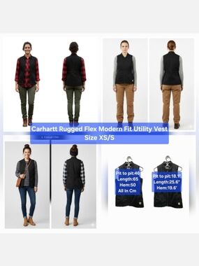 Carhartt Rugged Flex Modern Fit Utility Vest Size XS/S